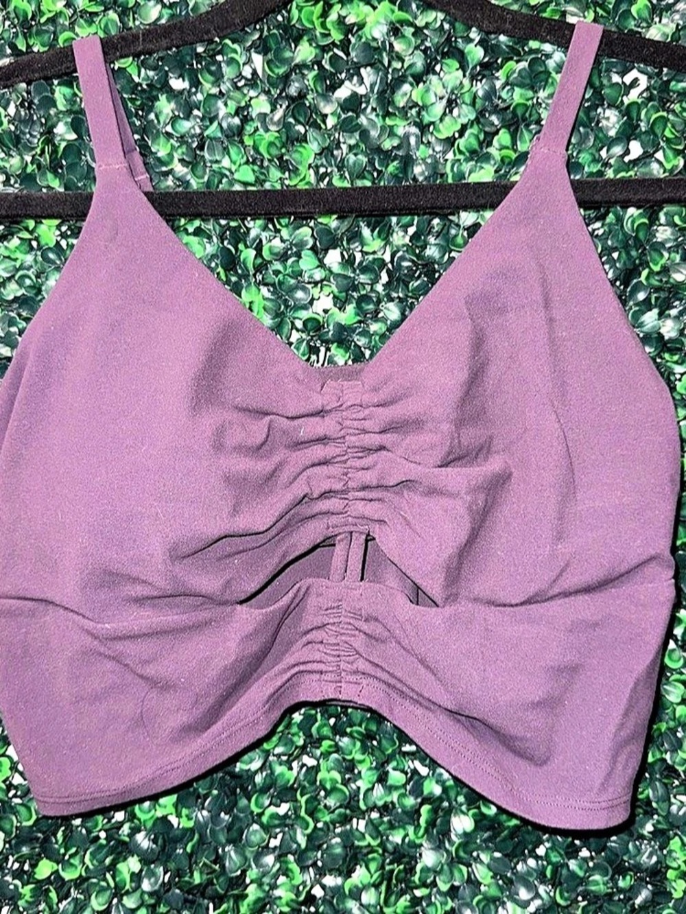 Athleta Ruched Athletic Tank in Purple Size Medium Like New